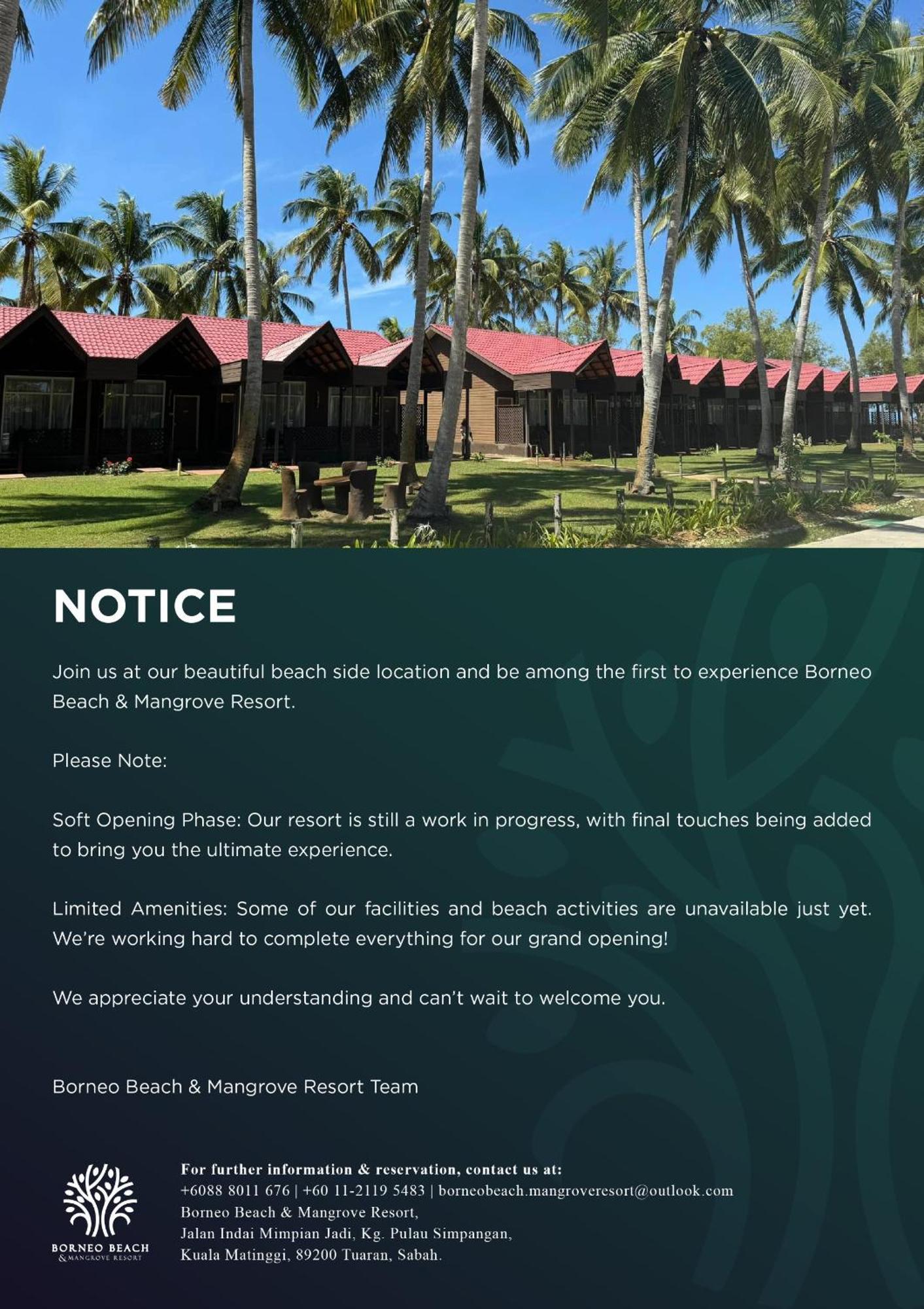 Borneo Beach & Mangrove Resort Tuaran Exteriör bild
